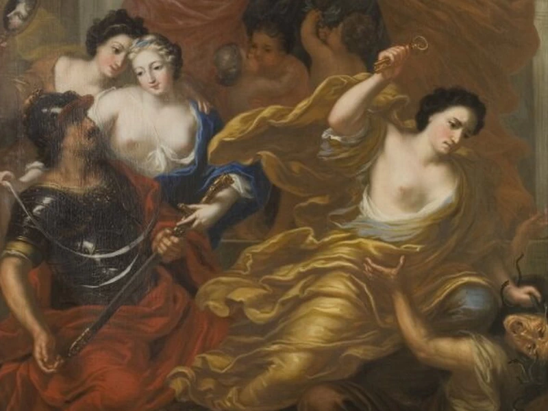 1628-								David Klöcker Ehrenstrahl - Allegoria dell'unione del re Carlo XI e della regina Ulrica Eleonora - Museo Nazionale